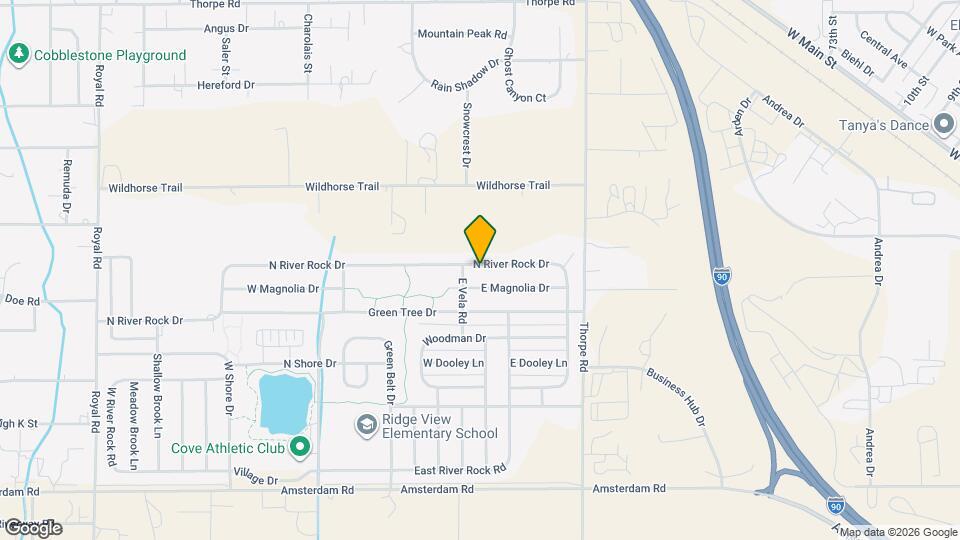 892 N River Rock Dr Map and Location Details