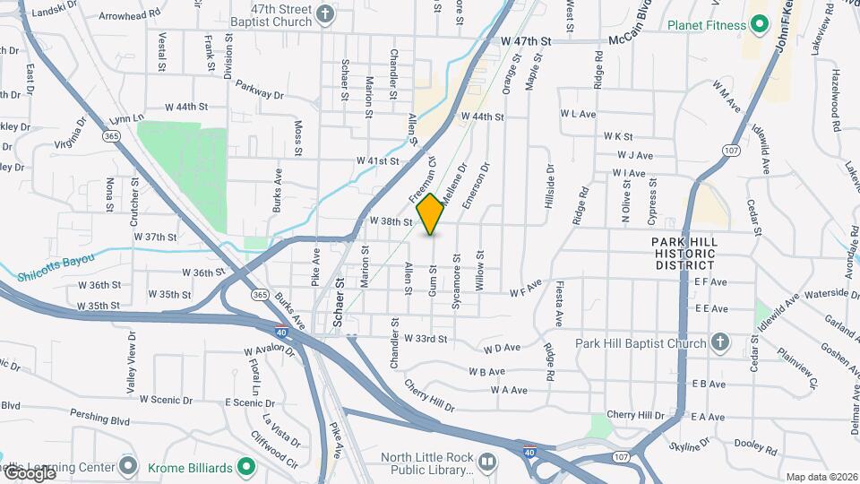 3613 Gum St Map and Location Details