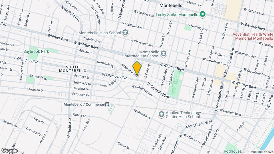 1800 West Olympic Boulevard Map and Location Details