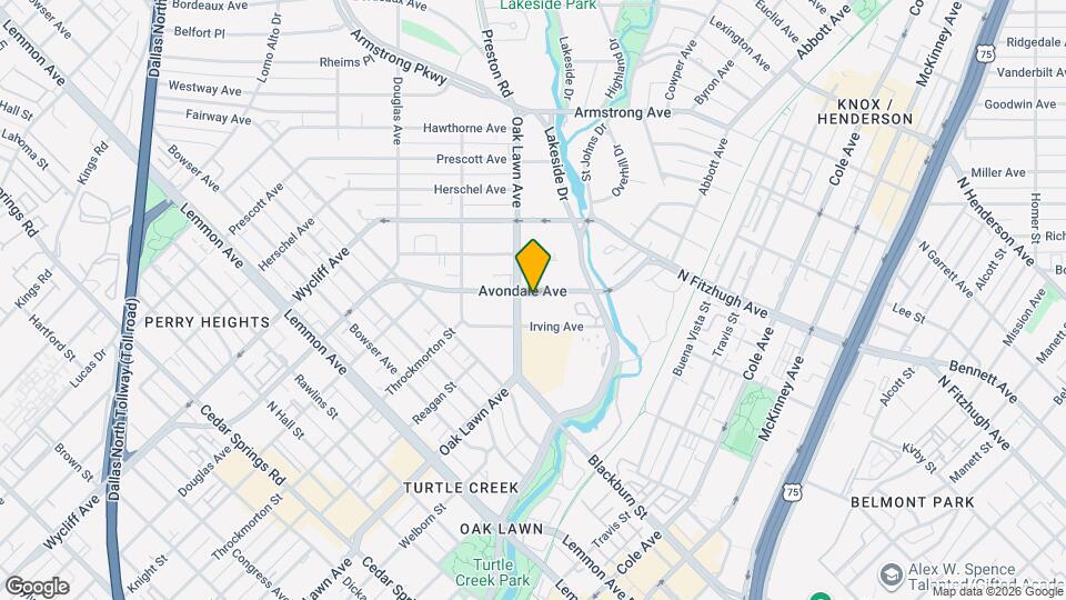 4312 Avondale Ave Map and Location Details