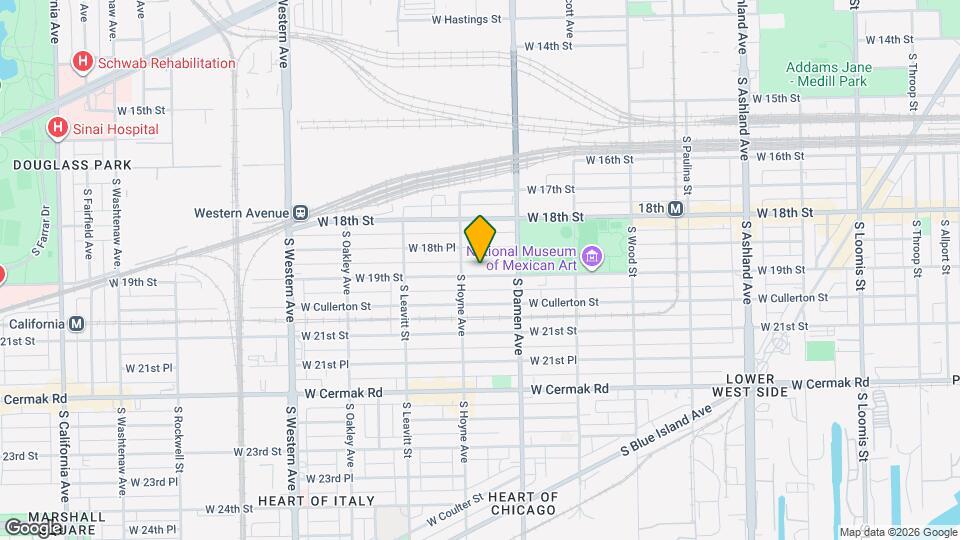 2040 W 19th St, Unit F3 Map and Location Details