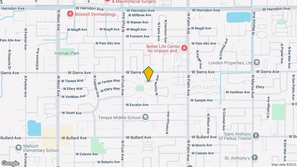 1217 W Tenaya Way Map and Location Details