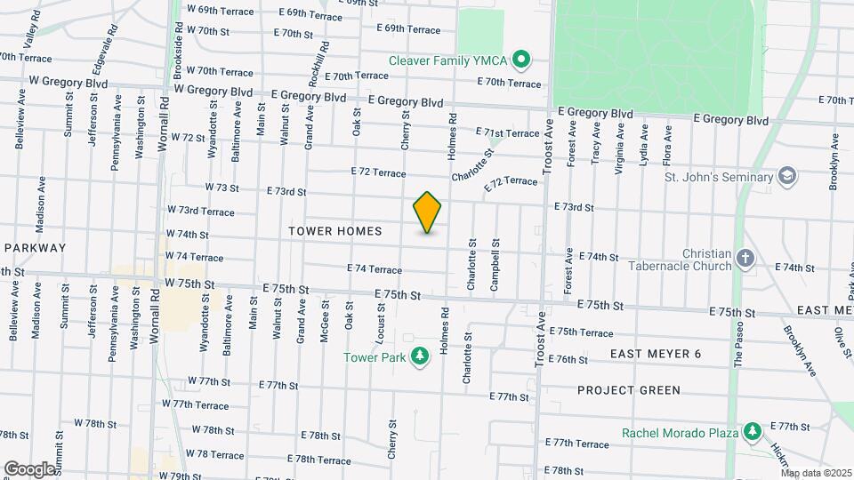 624 E 74th St Map and Location Details