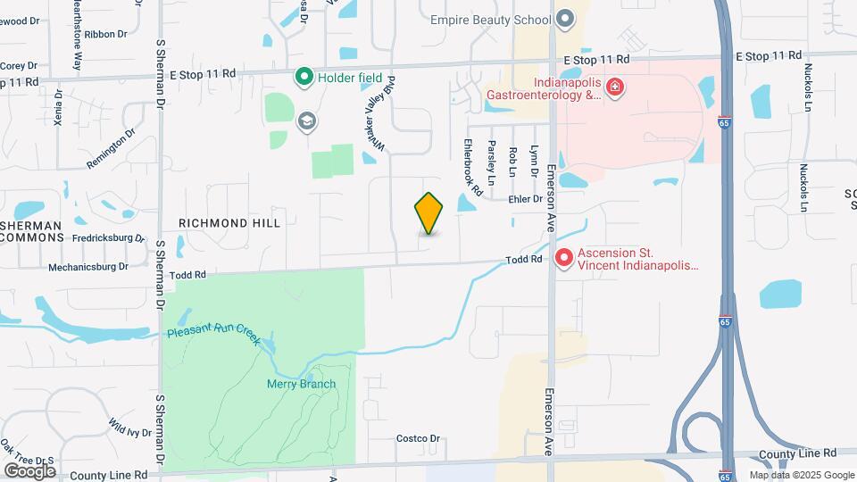 4642 Creighton Ln Map and Location Details