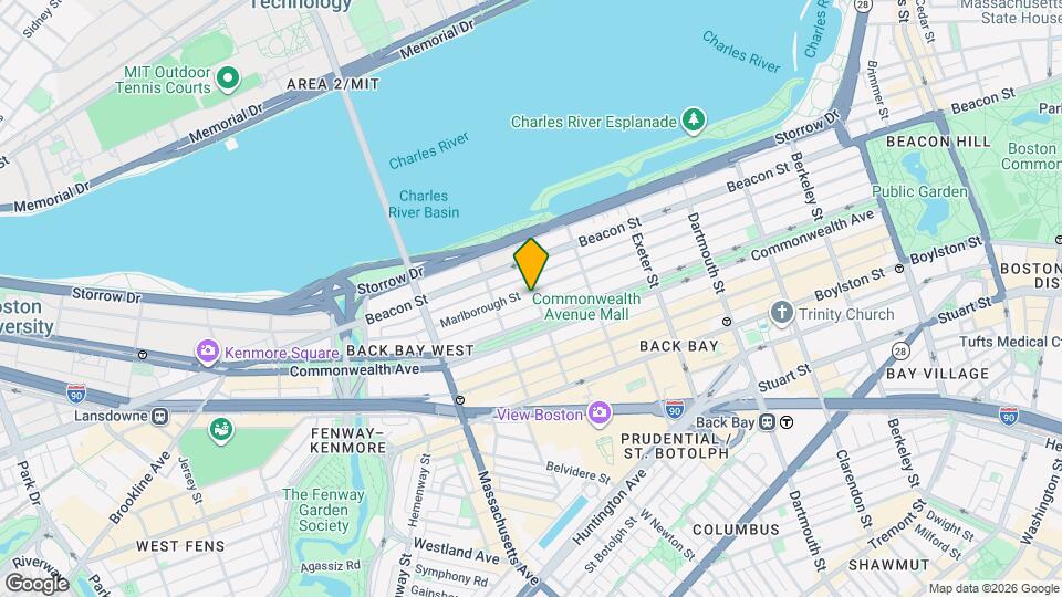 334 Marlborough St, Unit 6 Map and Location Details