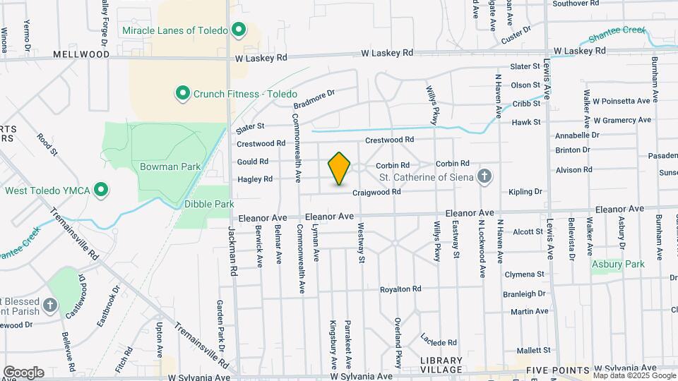 1488 Craigwood Rd Map and Location Details