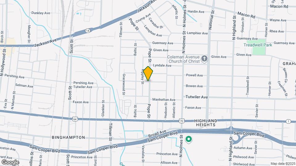 785 Pope St Map and Location Details