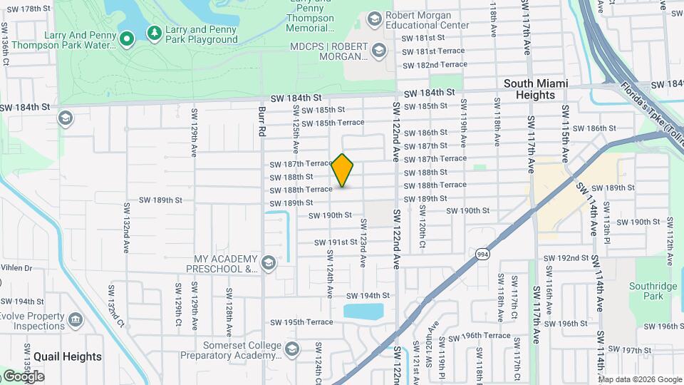 12360 SW 188th Terrace Map and Location Details