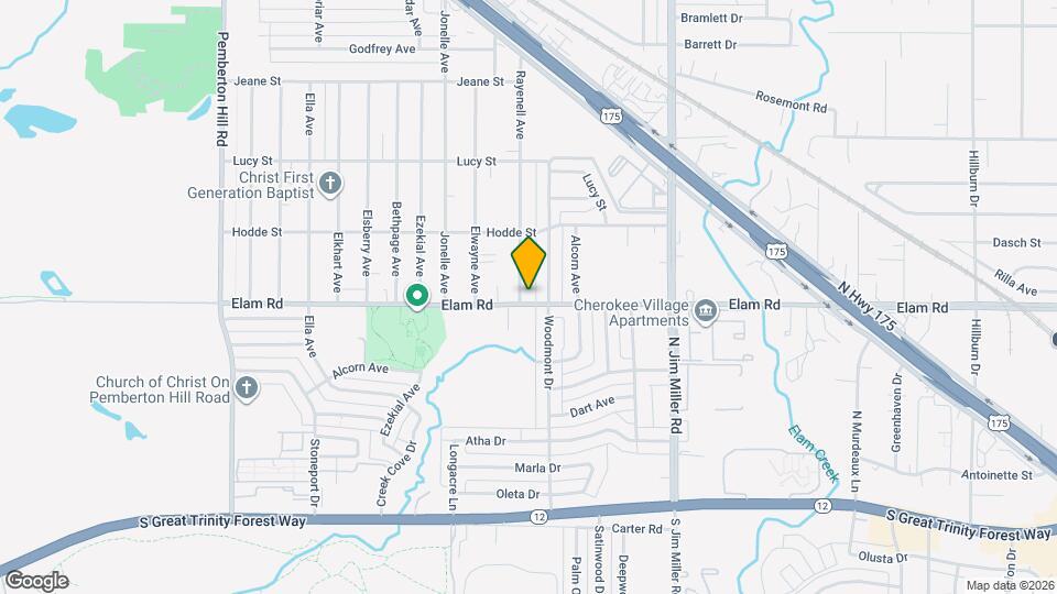 6707 Elam Rd Map and Location Details