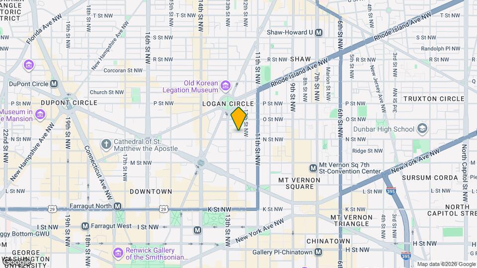 1201 N St NW, Unit G Map and Location Details