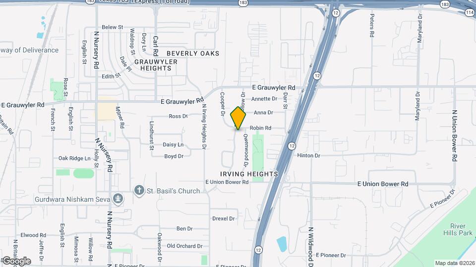 1222 Brookhollow Dr Map and Location Details