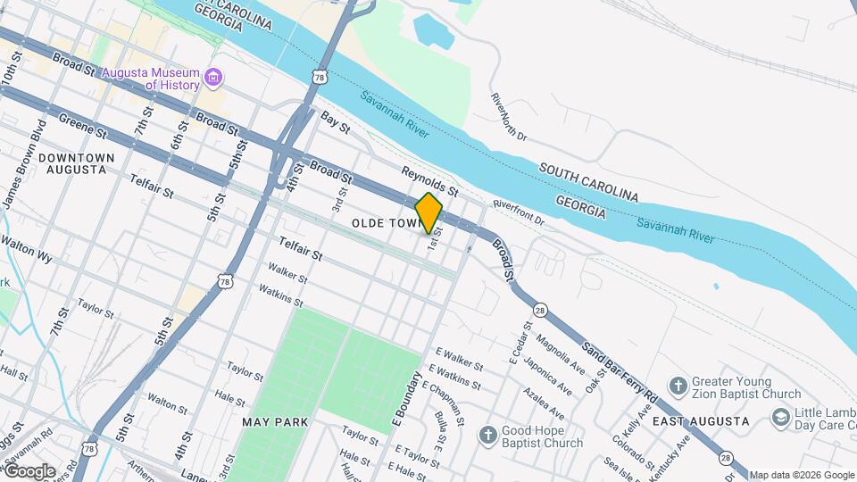 104 Ellis St Map and Location Details