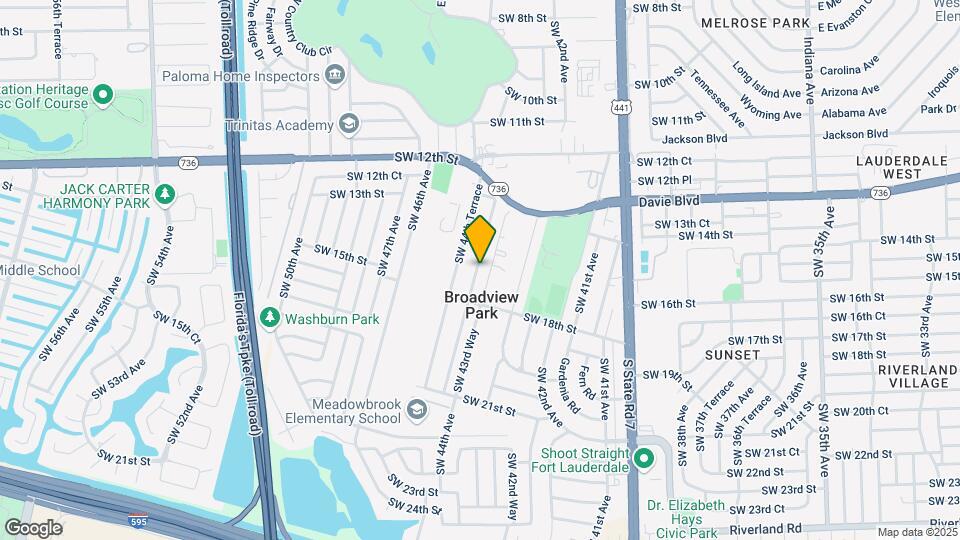 1600 SW 44th Ave Map and Location Details