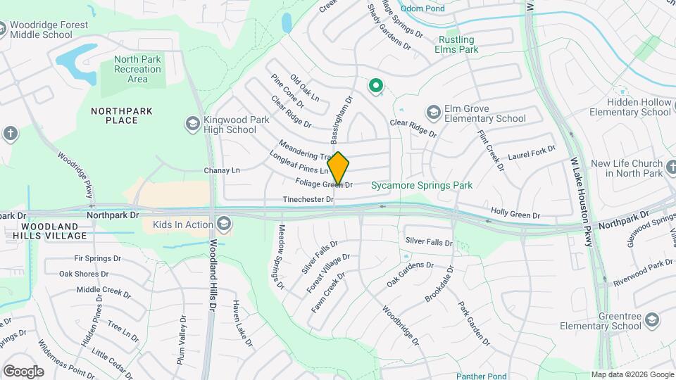 2702 Foliage Green Dr, Unit 1 Map and Location Details