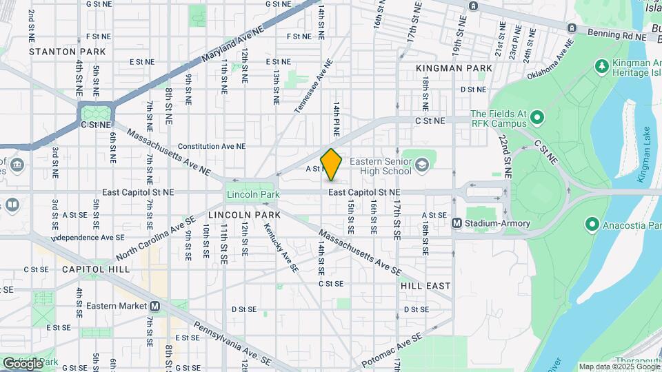 1400 East Capitol St NE Map and Location Details