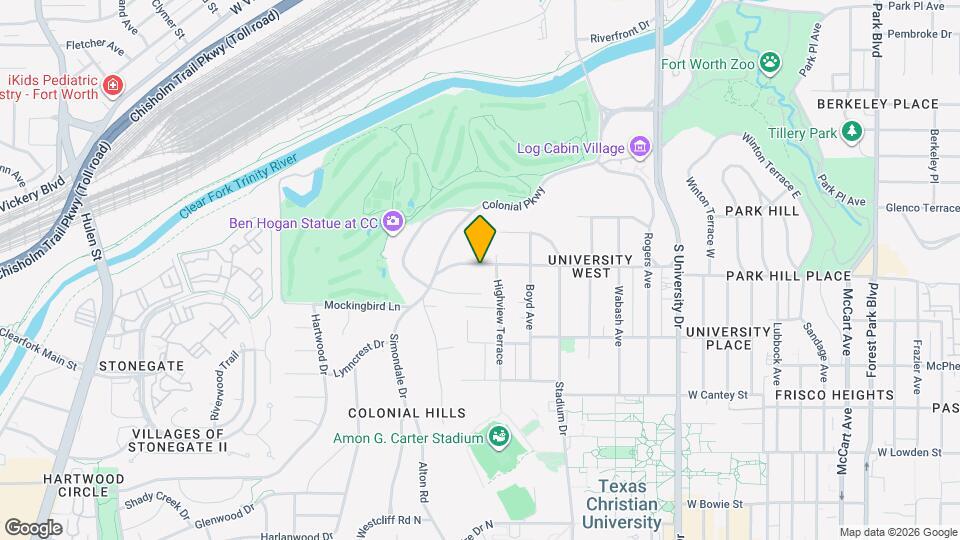 3601 Park Hill Dr Map and Location Details