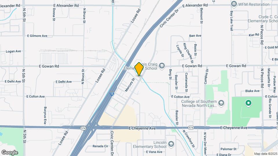 2400 E Saturn Ave Mapa y Detalles de la Ubicación