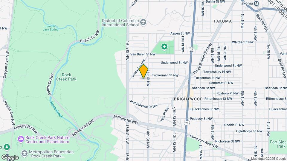1421 Somerset Pl NW Map and Location Details