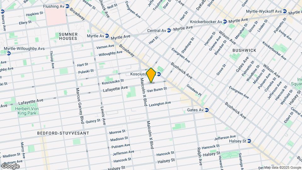 1050 Lafayette Ave Mapa y Detalles de la Ubicación