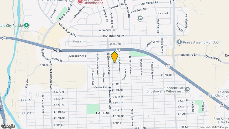 1512 E 18th St Map and Location Details