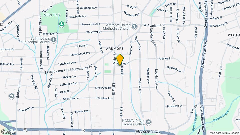 1058 Irving St Map and Location Details