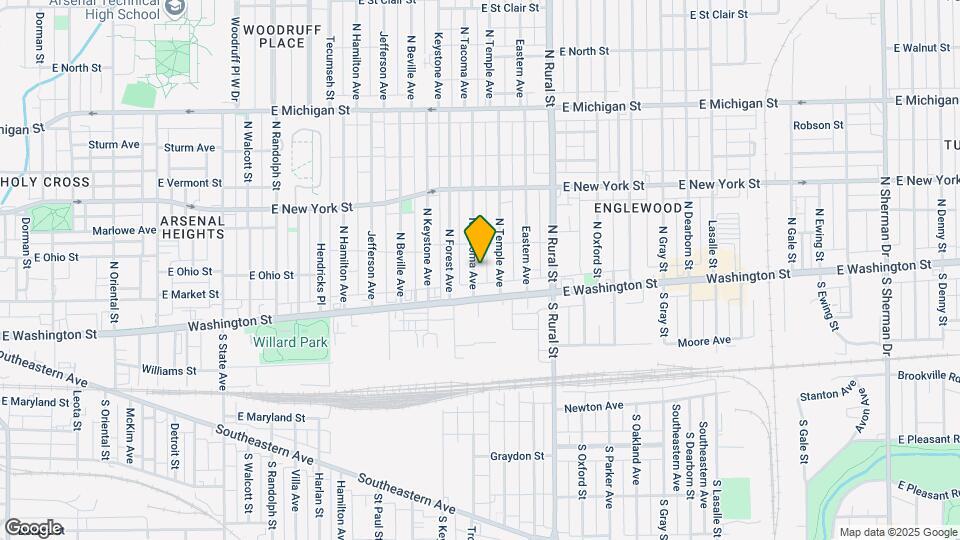 25 N Tacoma Ave Map and Location Details