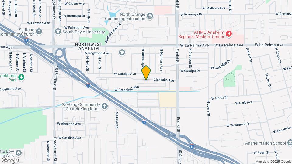 1810 W Glenoaks Ave Map and Location Details