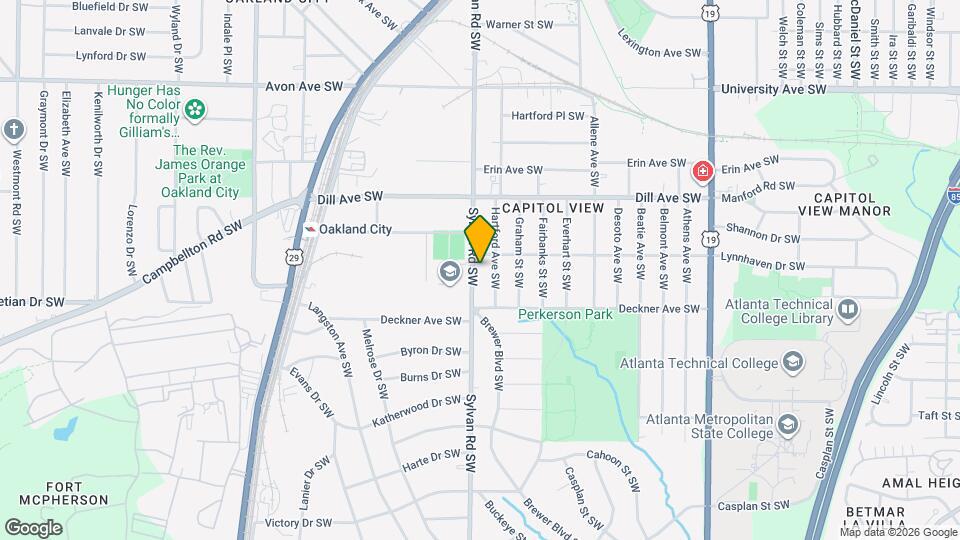 1434 Sylvan Rd SW Mapa y Detalles de la Ubicación