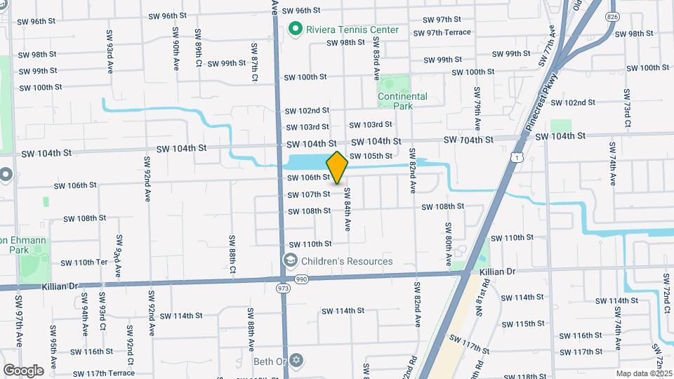 8425 SW 107th St Map and Location Details