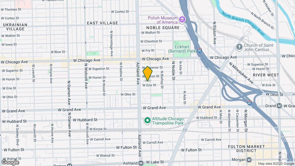 1508 W Erie St Map and Location Details