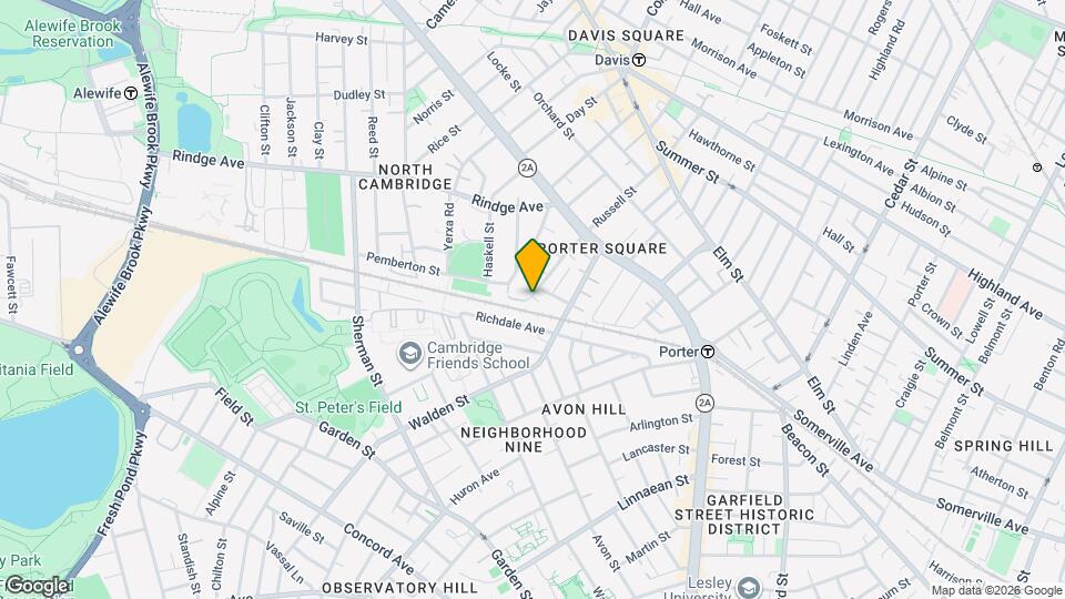 44 Cogswell Ave, Unit #3 Map and Location Details