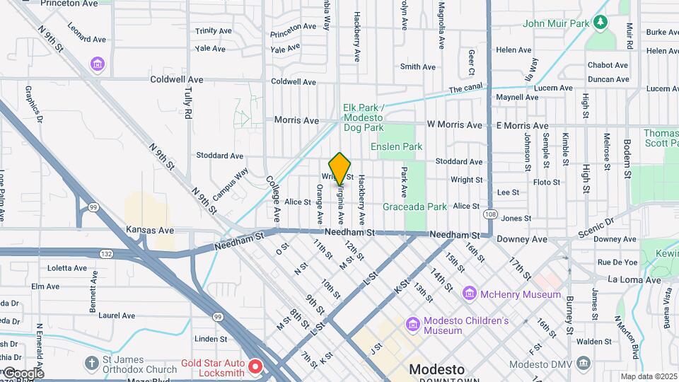 213 Virginia Ave Map and Location Details
