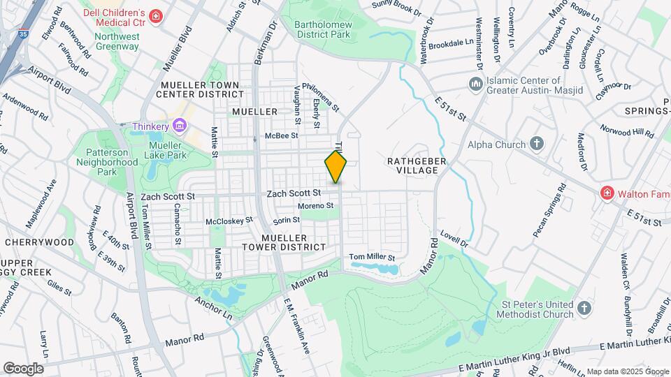 2910 Zach Scott St Map and Location Details