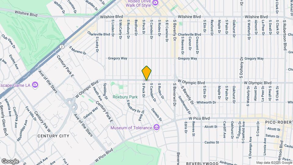 9588 W Olympic Blvd Map and Location Details