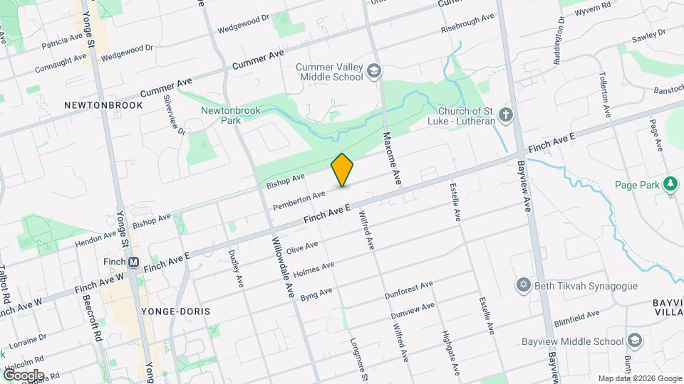 185 Pemberton Ave Map and Location Details