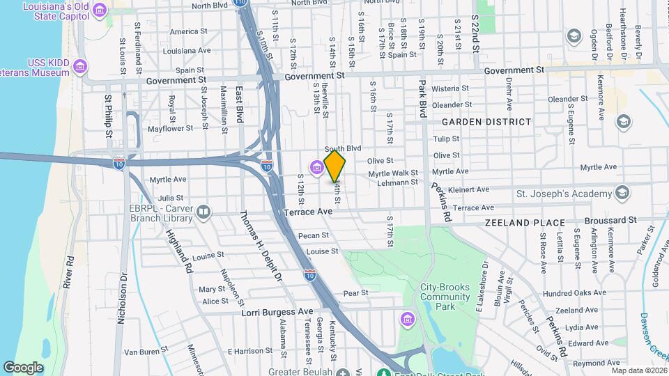 1126 S 14th St, Unit C Mapa y Detalles de la Ubicación