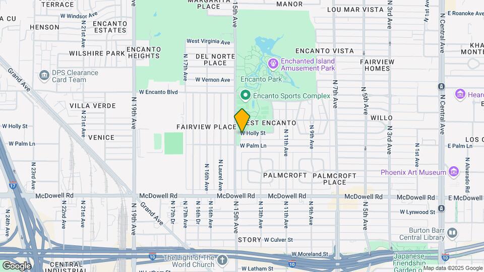 1329 W Holly St Map and Location Details