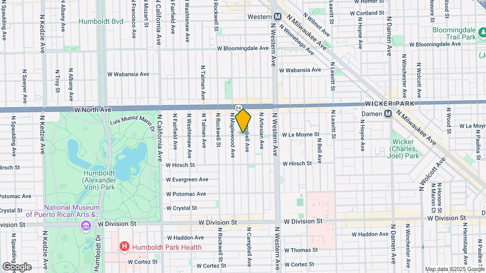 1458 N Campbell Ave Map and Location Details