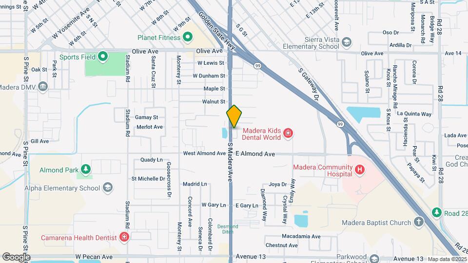 Madera West Apartments Map and Location Details