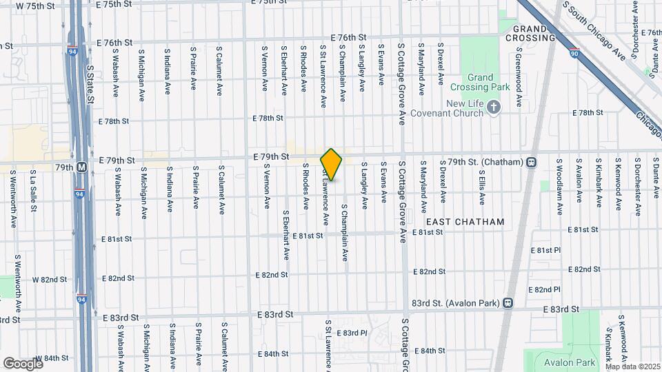7949 S St Lawrence Map and Location Details