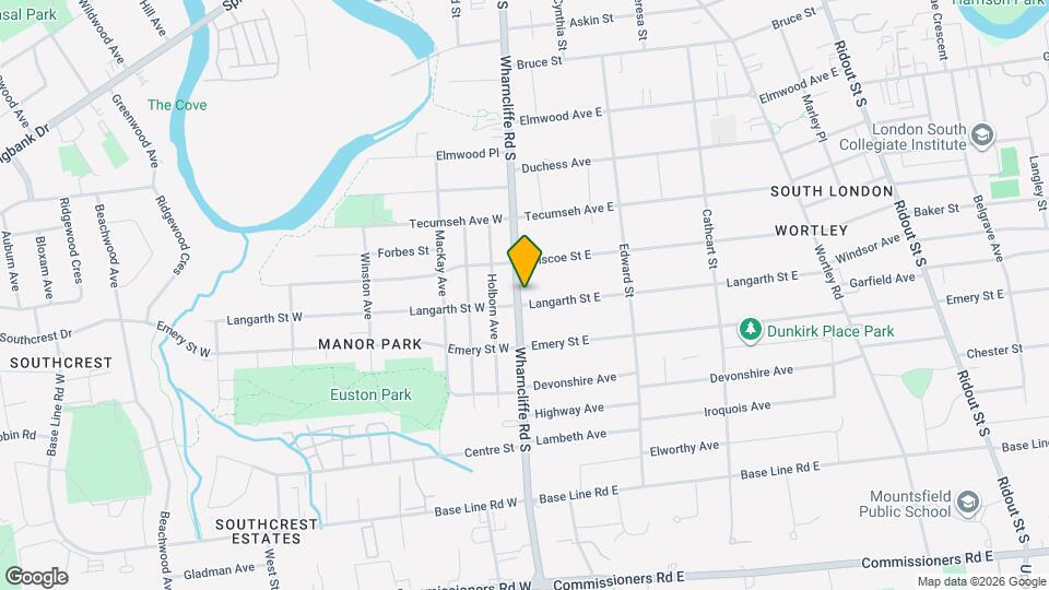 346 Wharncliffe Rd S Map and Location Details