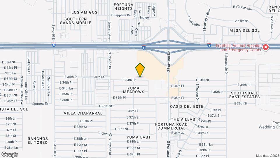 10704 E 34th St Map and Location Details