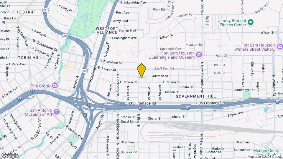 411 E Carson Street Map and Location Details