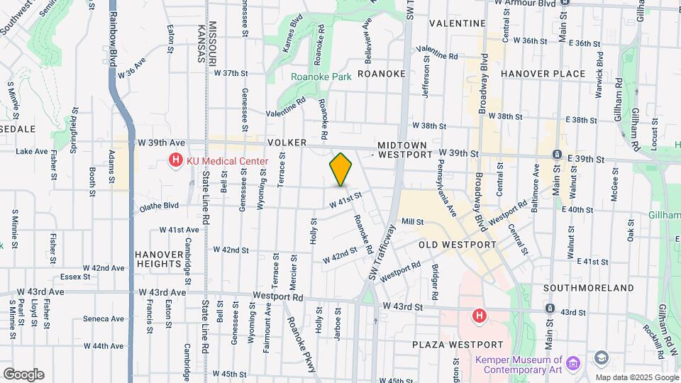 1107 W 40th St Map and Location Details