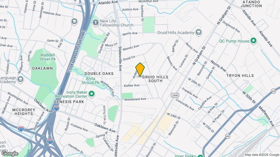 1011 Lomond Ave Map and Location Details