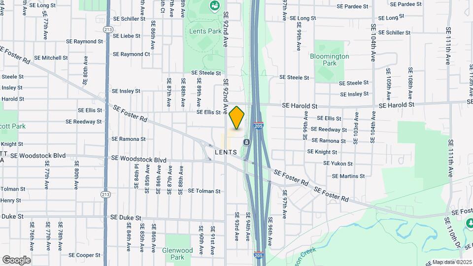 9221-9235 SE Ramona St Map and Location Details