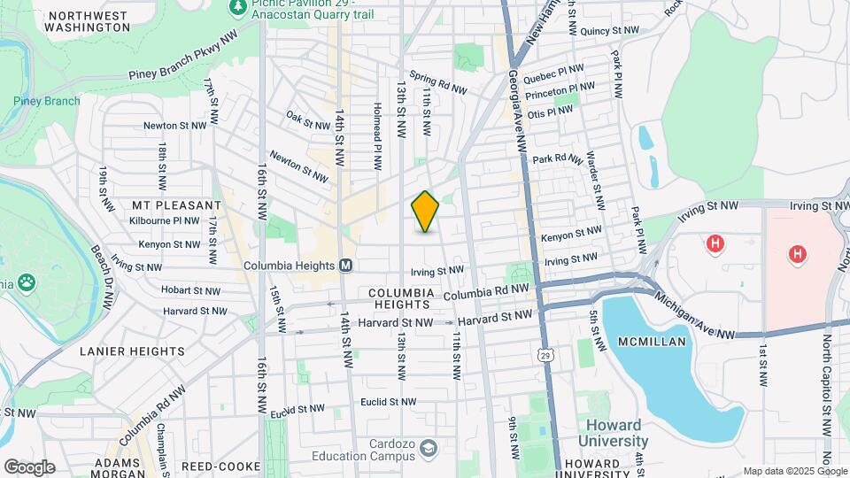1215 Kenyon St NW Map and Location Details