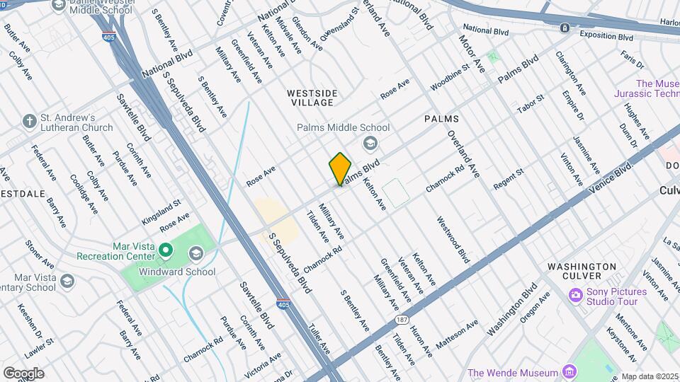 10944 Palms Blvd Mapa y Detalles de la Ubicación