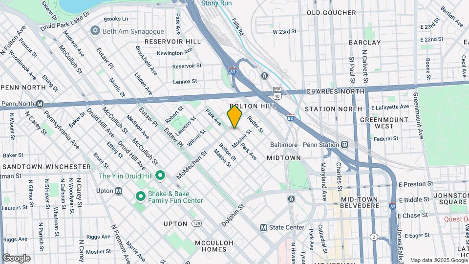 1523 Park Ave Map and Location Details