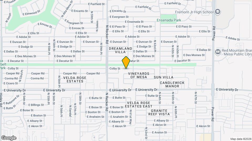 6129 Colby St Map and Location Details